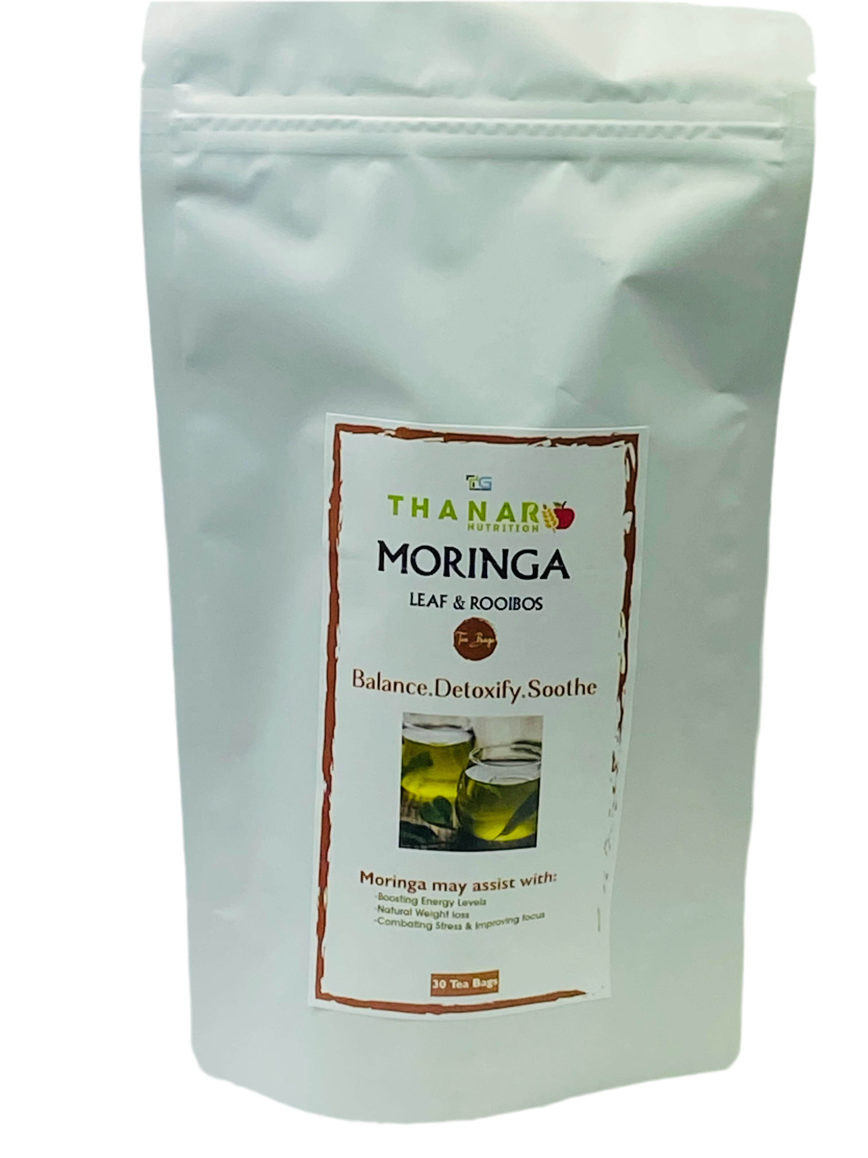 Moringa leaf and rooibos tea